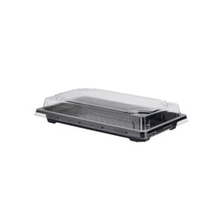 Black Sushi Container 215 x 136 x 21 Mm