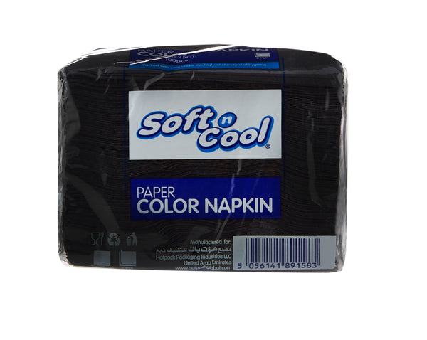 Soft N Cool Black Napkin