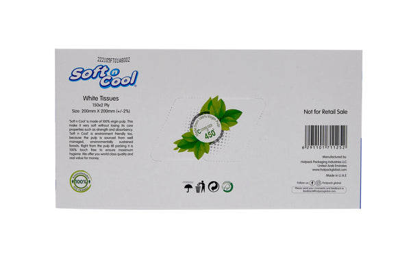 30 Boxes Soft N Cool Facial Tissue 150 Sheets X 2 Ply