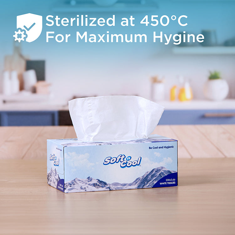 Soft n Cool Facial Tissue 200 Sheets X 2 Ply ( 5 x6 boxes)30 Boxes ...