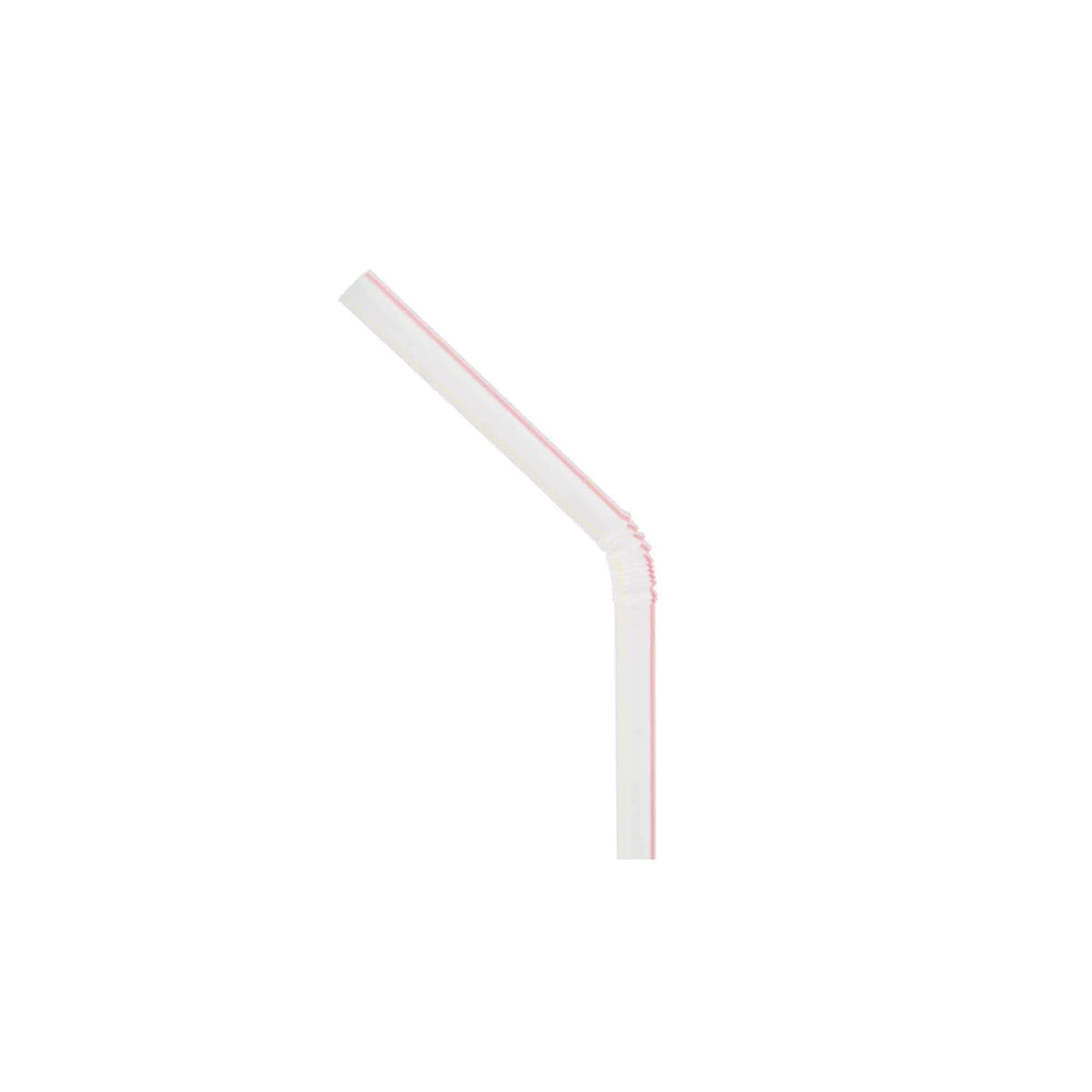 10000 Pieces Plastic Straw Flexible With Wrap 6mm