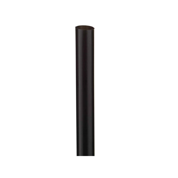 Black Plastic Straw Flexible With Wrap 6 mm-10000 Pieces
