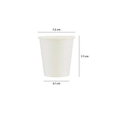 1000 Pieces White Paper Cup Without Handle 7 Oz