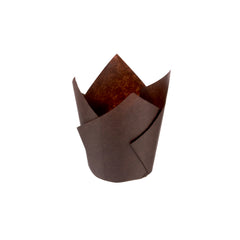 Brown Tulip Muffin Paper Cups