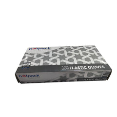 Plastic Black Elastic Gloves Large-1000 Pieces