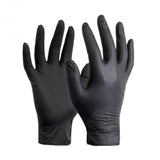10 Packets Black Vinyl Gloves Powder Free Small