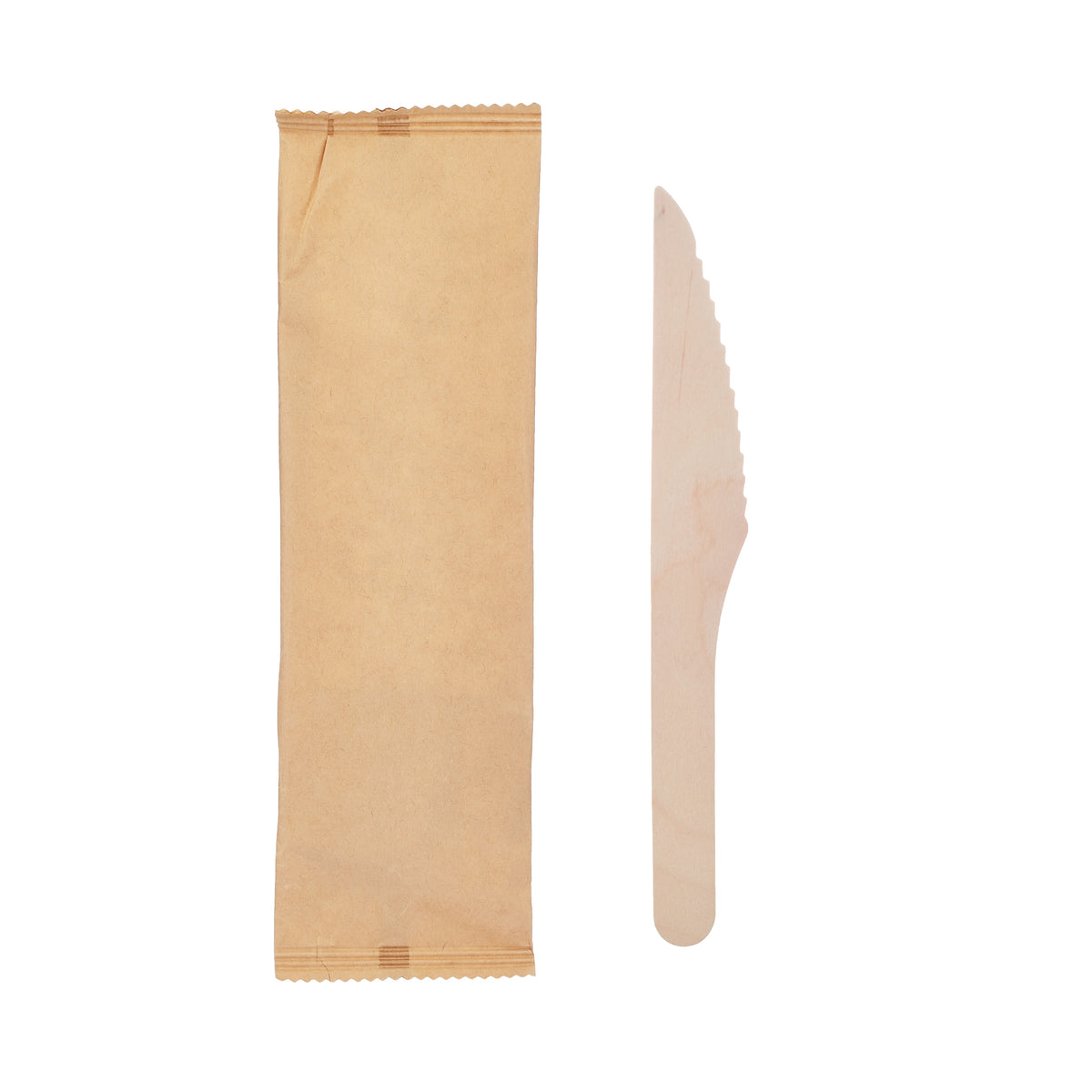 Wooden Knife Individually Wrapped