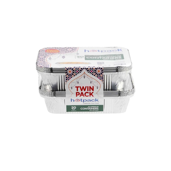 Aluminium Twin Pack Food Storage Container 1850 cc