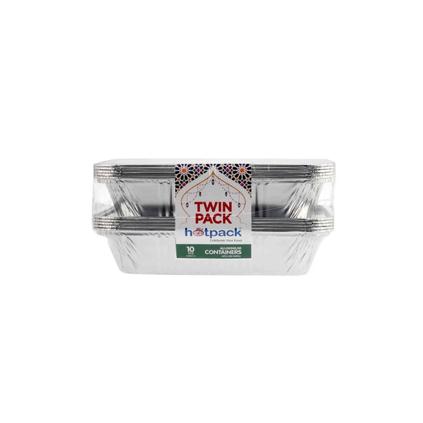 Aluminium Twin Pack Food Storage Container