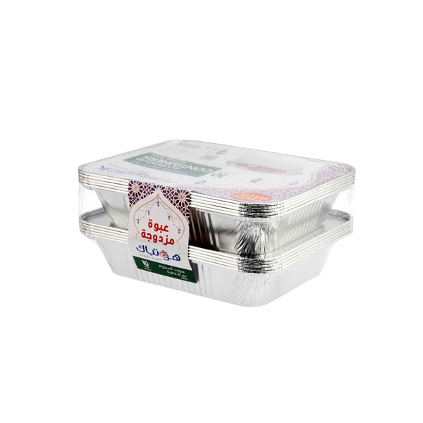 Aluminium Twin Pack Food Storage Container