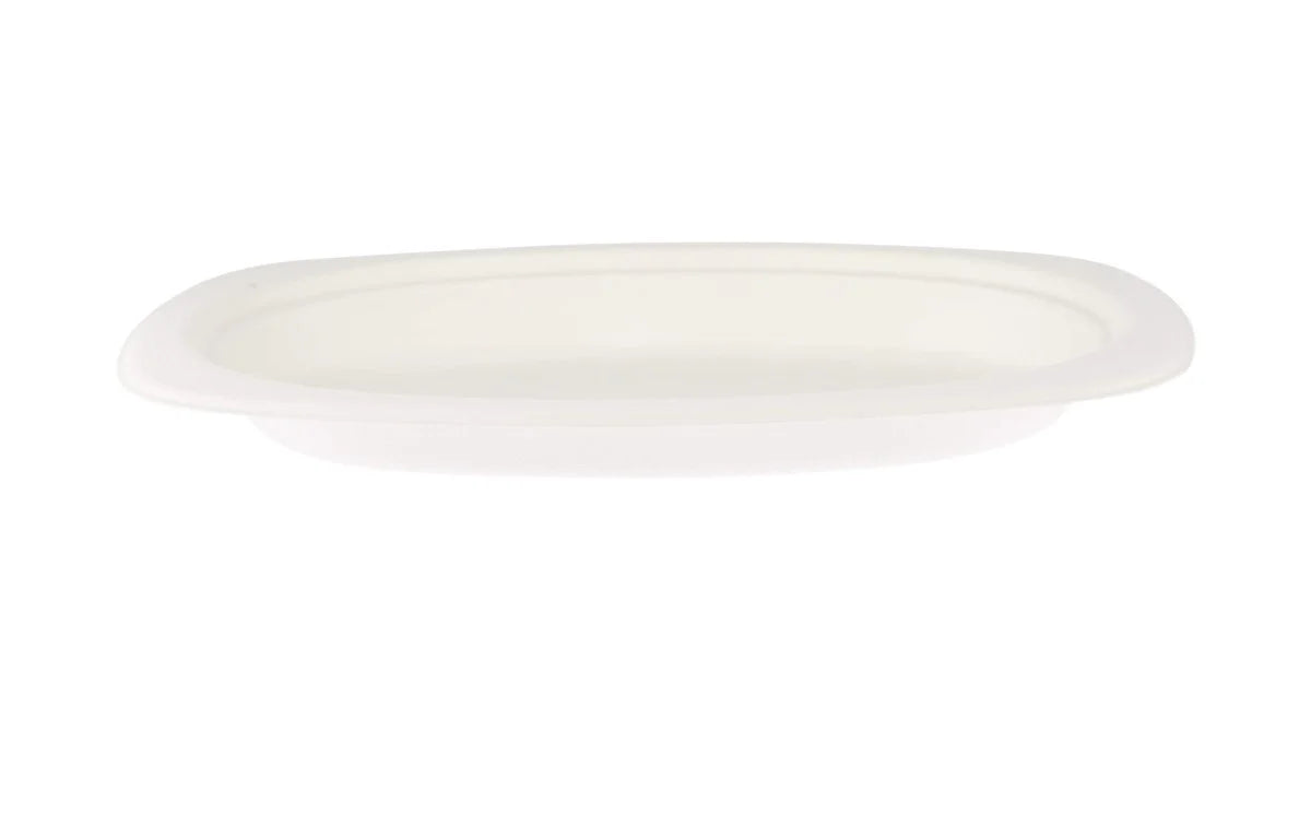 Bio-Degradable Oval Plate 9x6 Inch