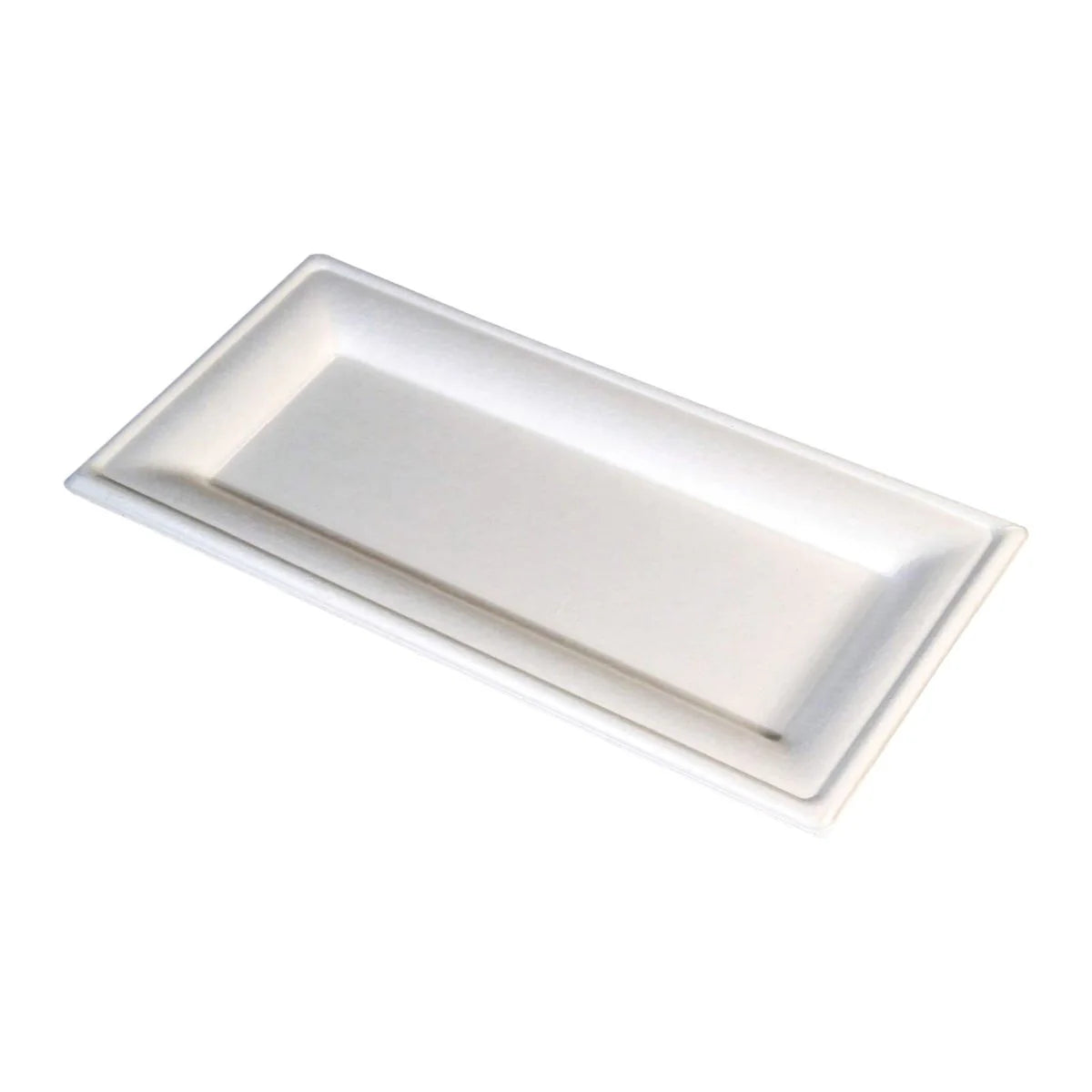  Bio-Degradable Rectangular Plate 10x5 Inch