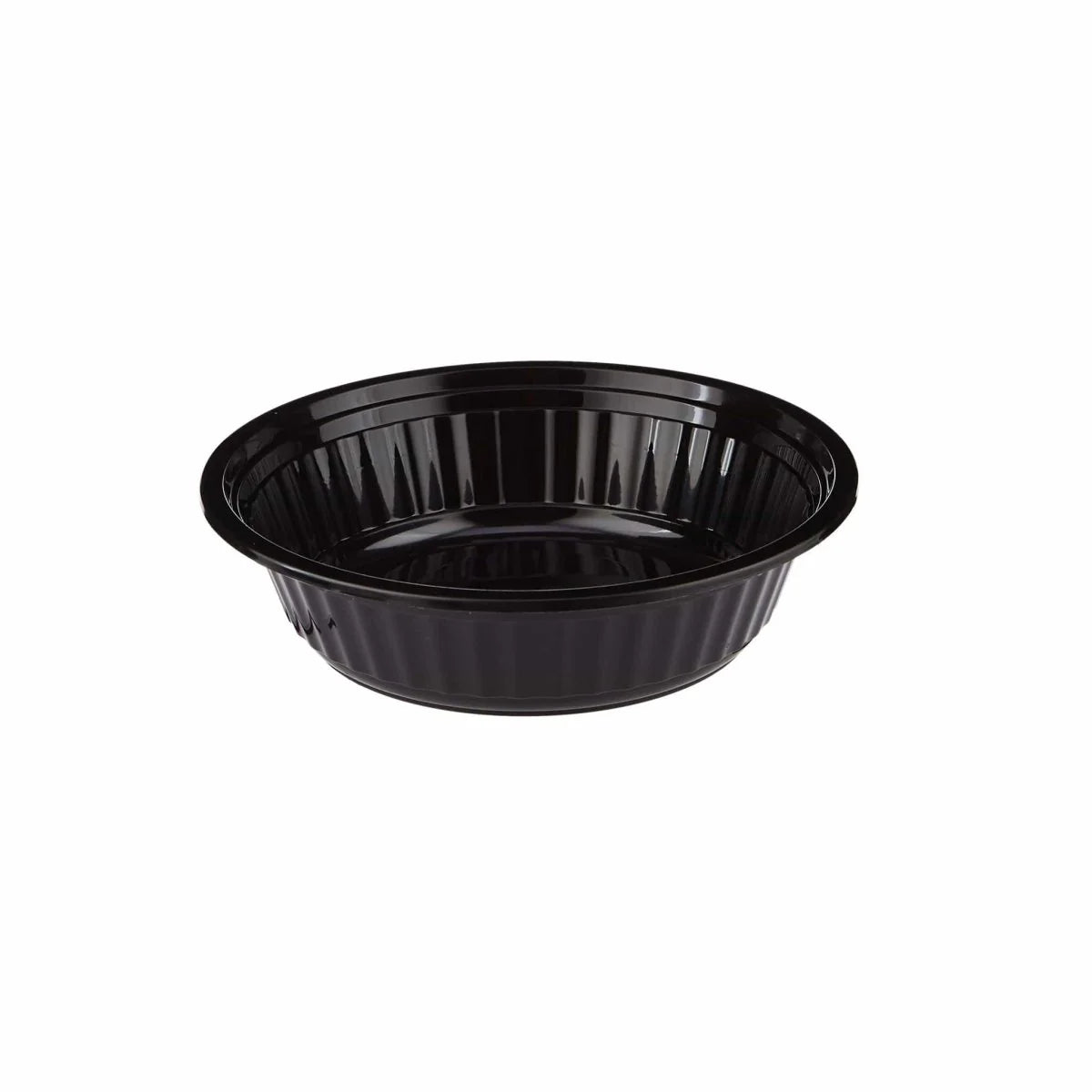 Black Base Heavy Duty Round Container+Lid 16 Oz