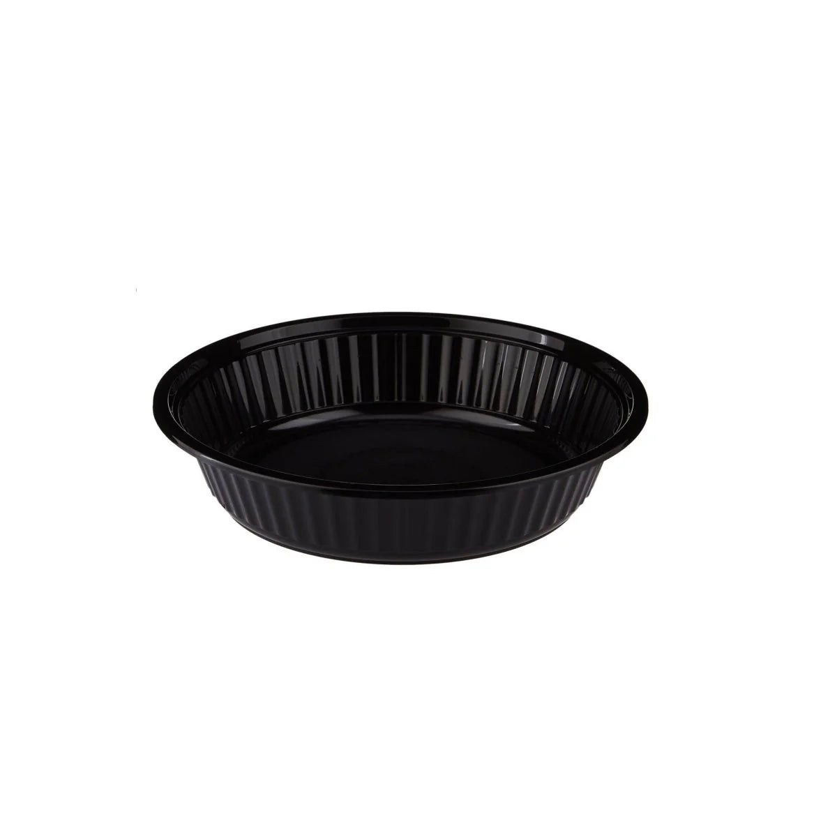 Black Base Heavy Duty Round Container+Lid 24 Oz