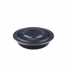 Black Base Heavy Duty Round Container 37 Oz 