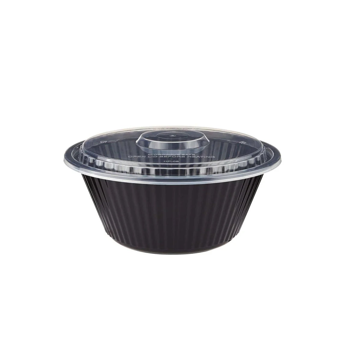 Black Base Heavy Duty Round Container 40 Oz