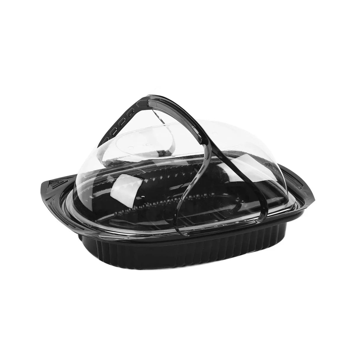 Black Base PP Chicken Container with Lids