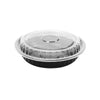  BLACK BASE ROUND CONTAINER 12OZ+LID 