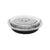  BLACK BASE ROUND CONTAINER 12OZ+LID 