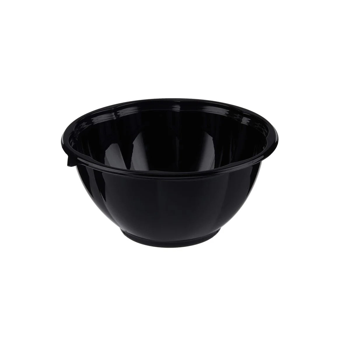 Black Base Round Salad Bowl+Lid 32 Oz