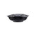 Black Base Round Salad Bowl With Clear Lid