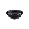 Black Base Round Salad Bowl With Clear Lid
