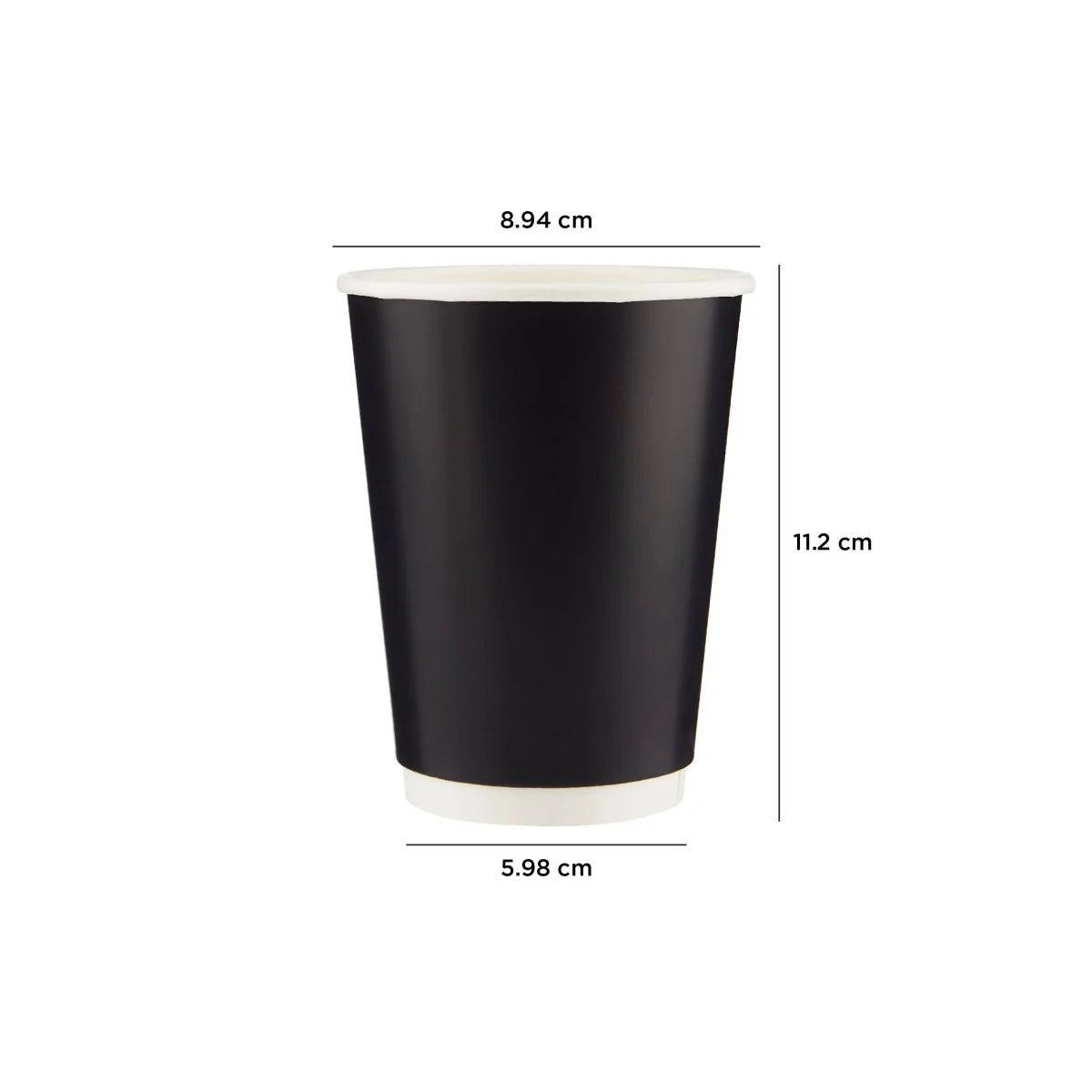 Black Double Wall Paper Cups