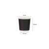 Black Double Wall Paper Cups