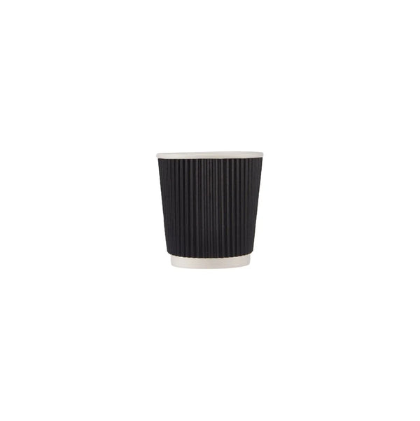 Black Ripple Paper Cups