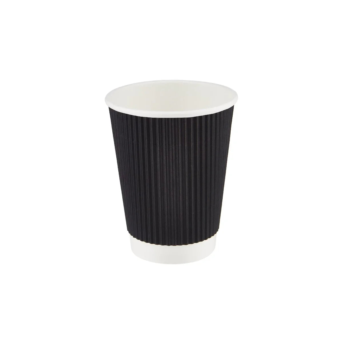 Black Ripple Paper Cups