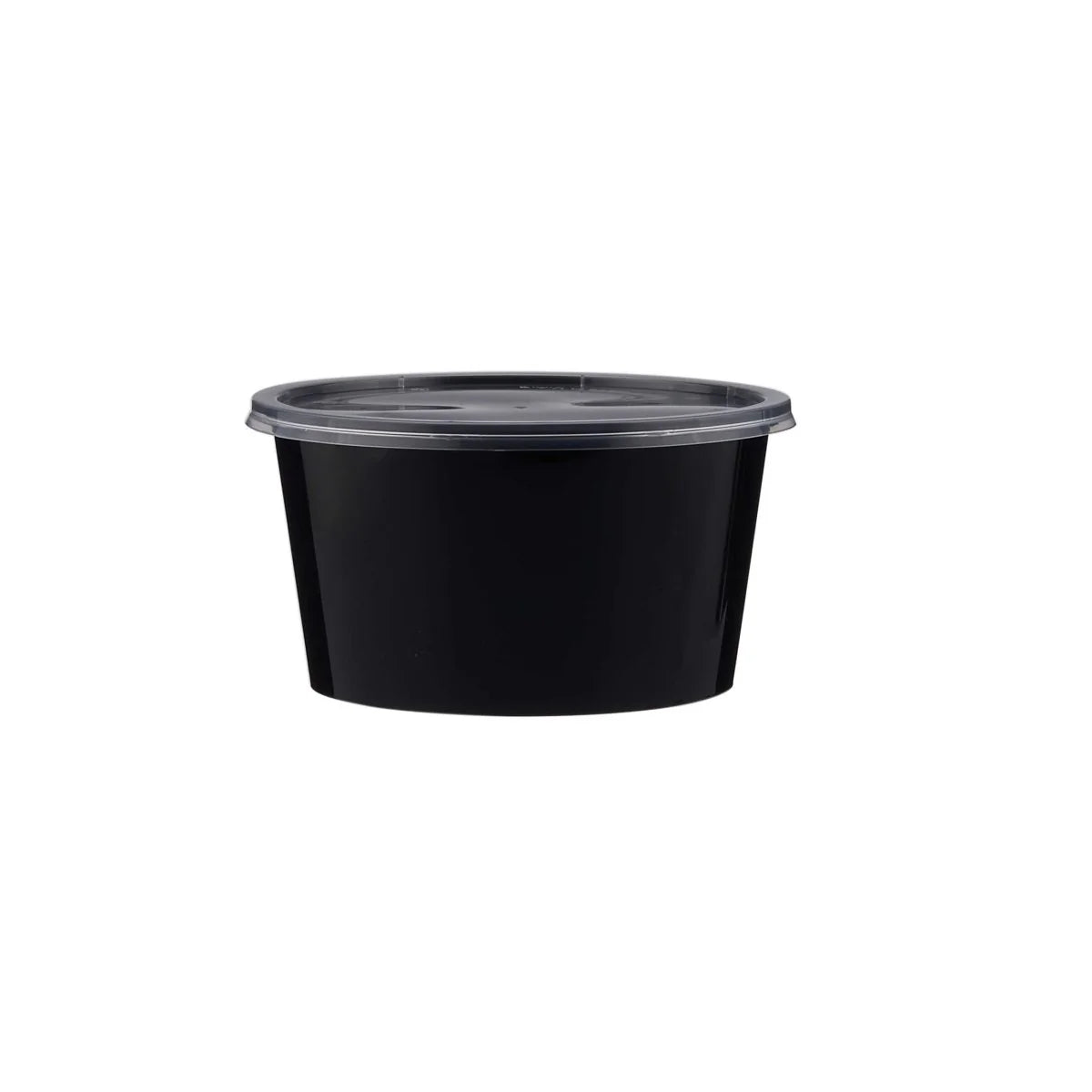 Microwavable Black Round PP Container