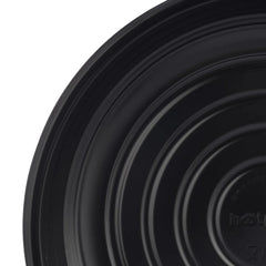 Black Round Microwave Safe Plate 8 Inch