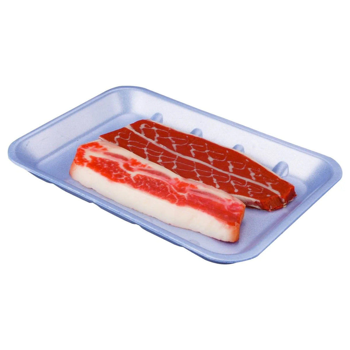 Blue D-18 Rectangle Foam Tray 26.2 X 18.5 X 2.2 cm