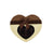Chocolate Gift Box Heart Shape 22*19*4CM-21DIV-GOLD-CHB16