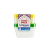 Clear Heavy Duty Microwave Container With Color Lid Combo Pack 500ml + 1000ml