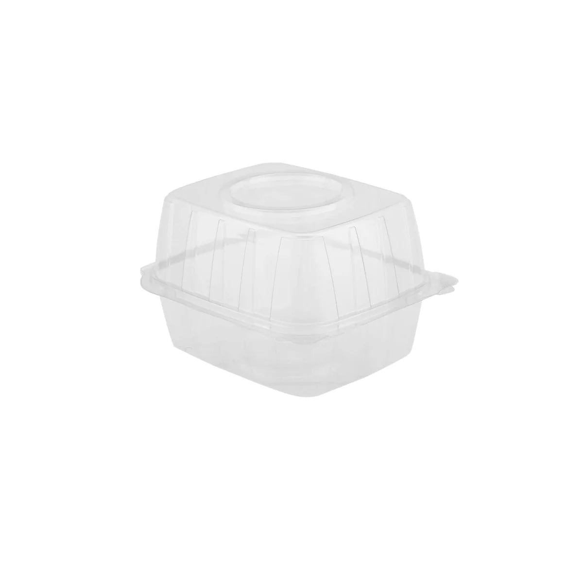  Clear Hinged 6 Croissant PET Clamshell