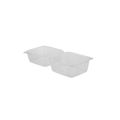 Clear Hinged PET 10 Croissant Clamshell