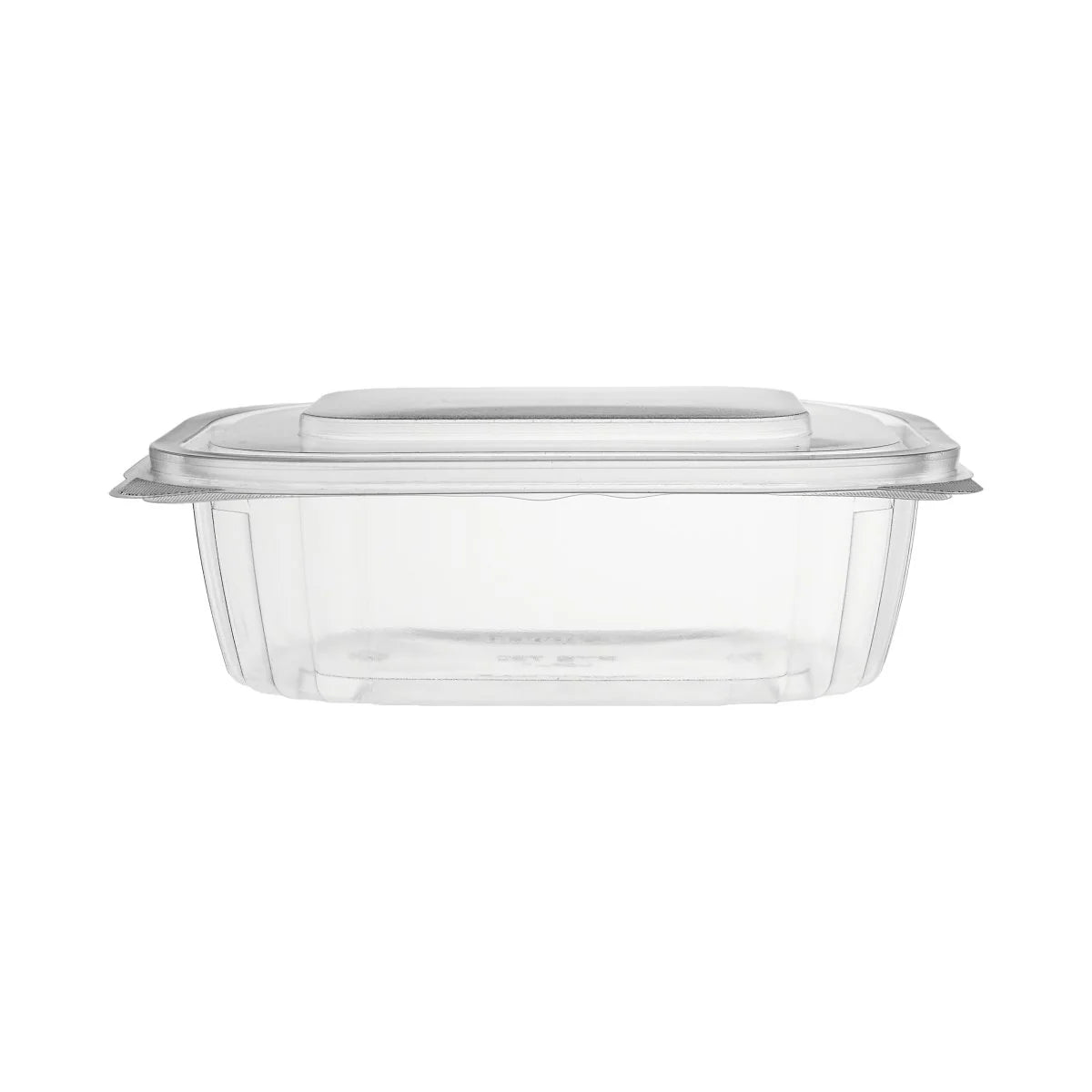 Clear Pet Hinged Oval Salad Container 32 Oz