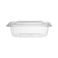 Clear Pet Hinged Oval Salad Container 24 Oz