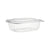 Clear Pet Hinged Oval Salad Container 32 Oz
