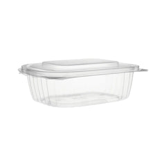 Clear Pet Hinged Oval Salad Container 24 Oz