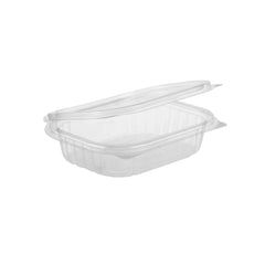 Clear PET Hinged Oval Salad Container 16 Oz