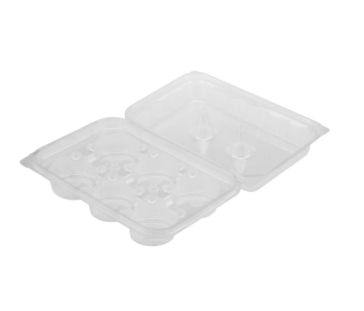 Clear PET Muffin/ Cupcake Tray 6 Compartment