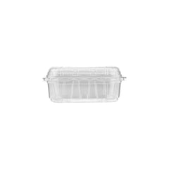 Clear PET Veg/Fruit Punnet Hinged Container