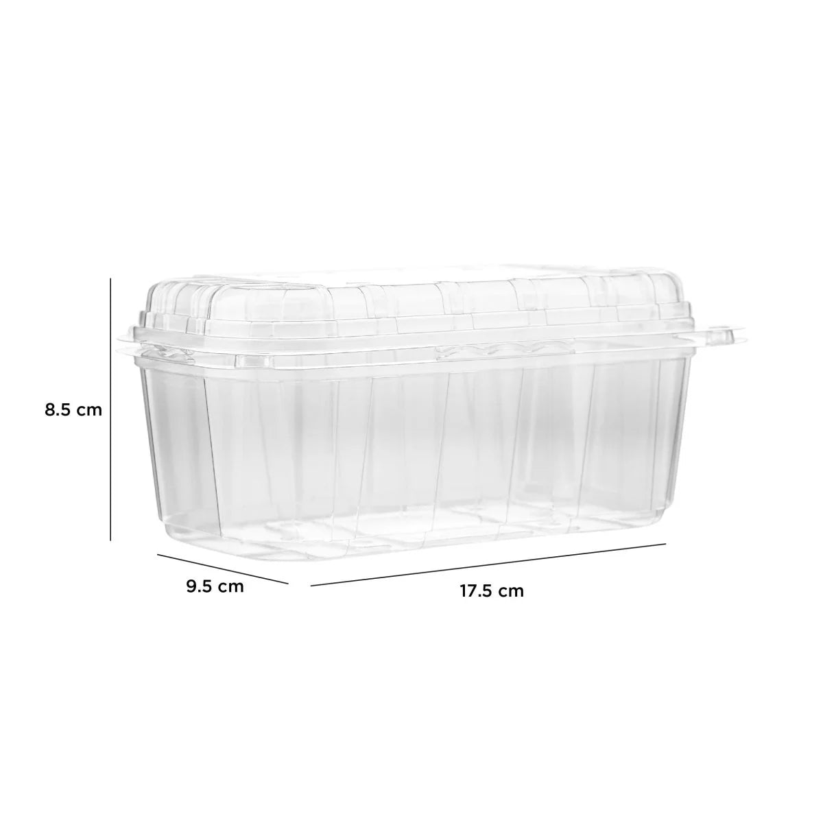 Clear PET Veg/Fruit Punnet Hinged Container