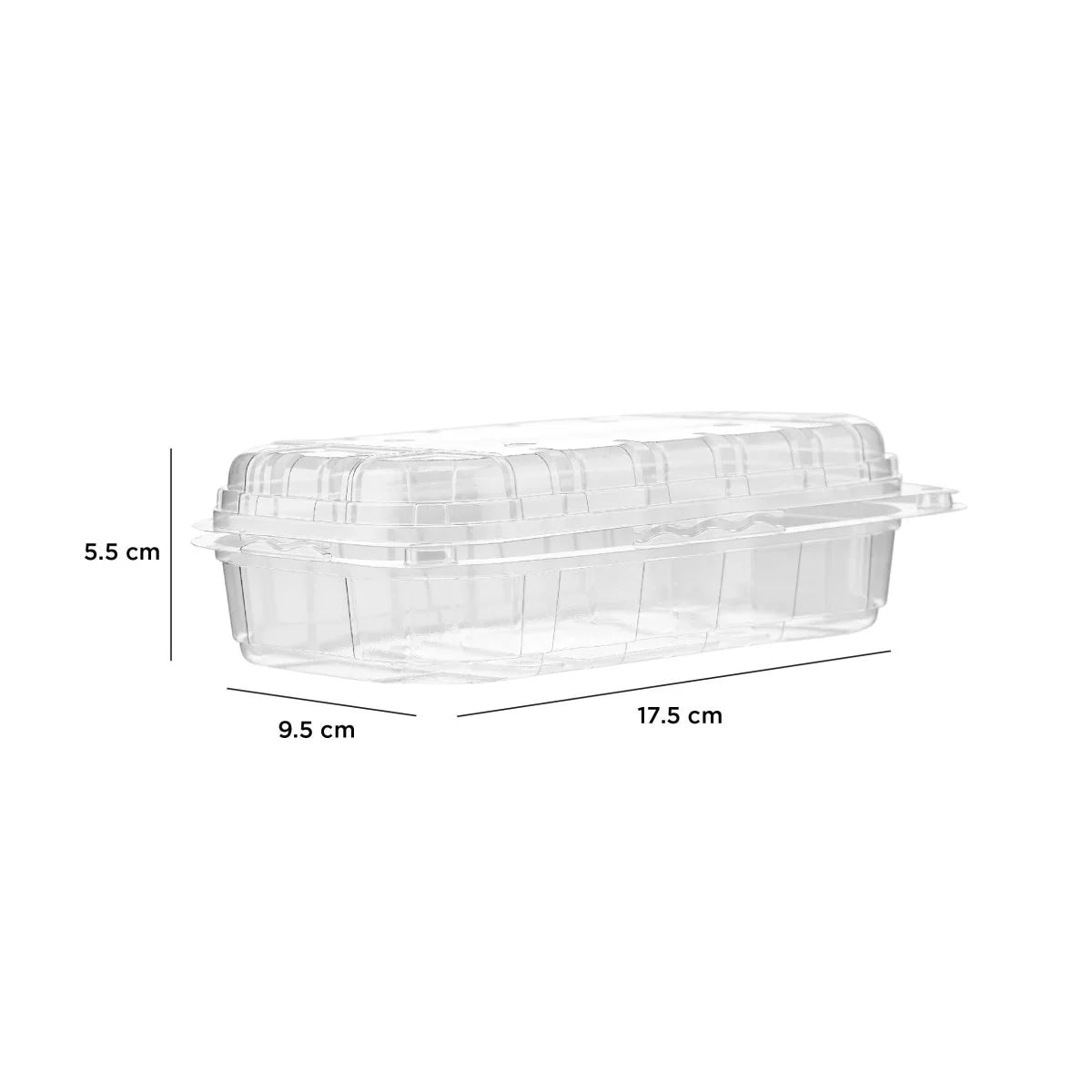 Clear PET Veg/Fruit Punnet Hinged Container