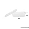 Microwavable Clear Rectangular PP Container With Lid