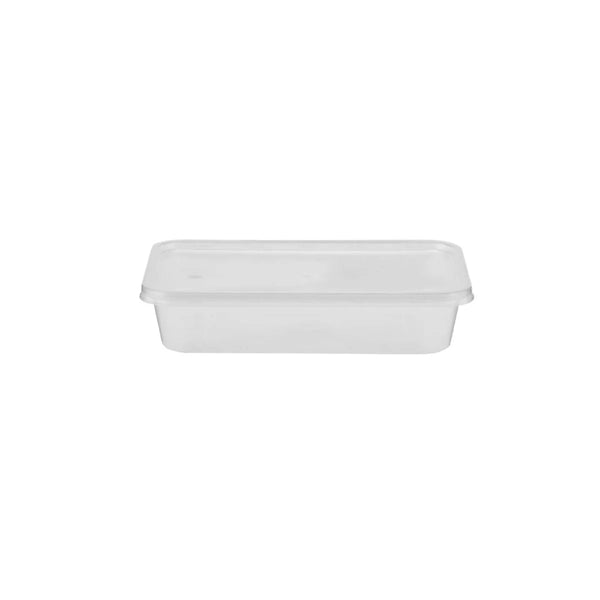 Microwavable Clear Rectangular PP Container With Lid