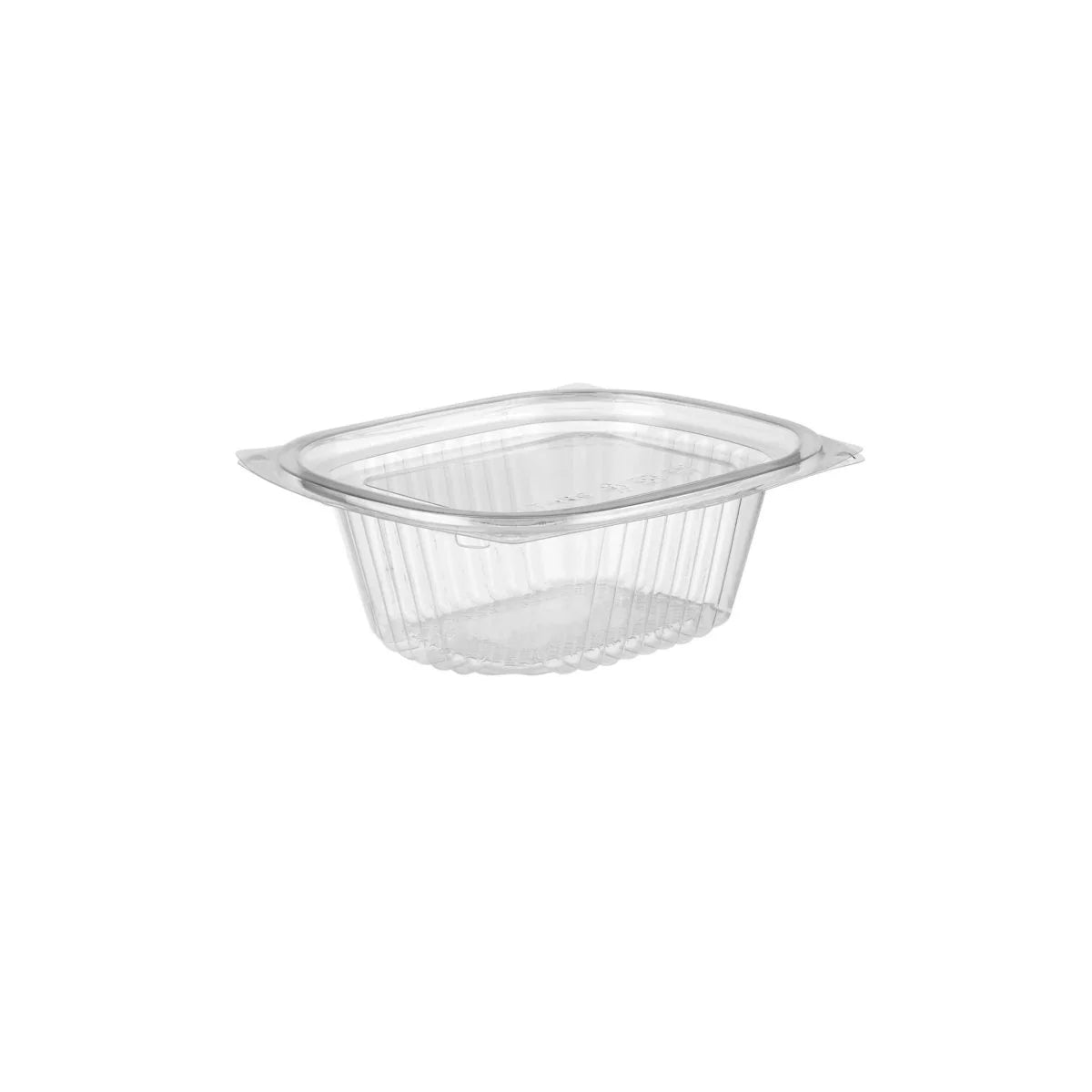 Crystal Clear Rectangular Container 8 Oz Base With Lid