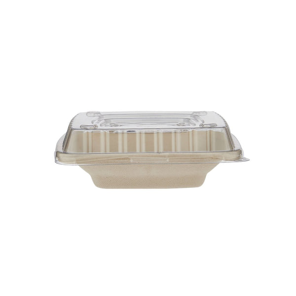 Eco - Friendly Square Container With Lid - hotpackwebstore.com - Bio - Degradable Bowls